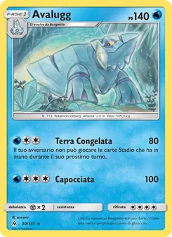 Carta Avalugg dell'espansione Apocalisse Di Luce, numero 30/131