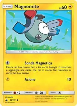 Carta Magnemite dell'espansione Apocalisse Di Luce, numero 34/131
