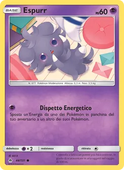 Carta Espurr dell'espansione Apocalisse Di Luce, numero 44/131