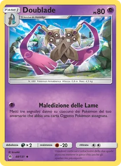 Carta Doublade dell'espansione Apocalisse Di Luce, numero 48/131
