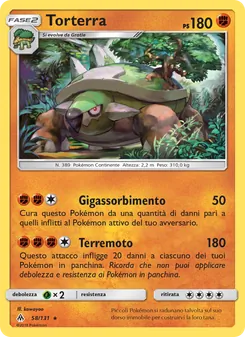Carta Torterra dell'espansione Apocalisse Di Luce, numero 58/131