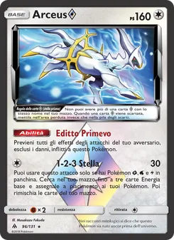 Carta Arceus ◇ dell'espansione Apocalisse Di Luce, numero 96/131