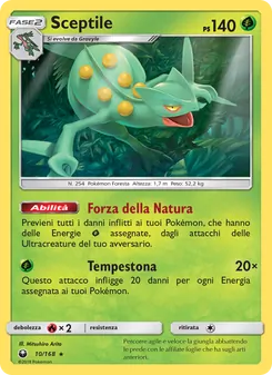Carta Sceptile dell'espansione Tempesta Astrale, numero 10/168