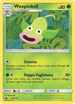 Carta Weepinbell dell'espansione Tempesta Astrale, numero 2/168