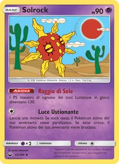 Carta Solrock dell'espansione Tempesta Astrale, numero 62/168