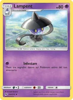 Carta Lampent dell'espansione Tuoni Perduti, numero 102/214