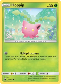 Carta Hoppip dell'espansione Tuoni Perduti, numero 11/214