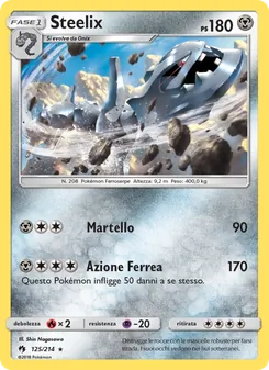 Carta Steelix dell'espansione Tuoni Perduti, numero 125/214