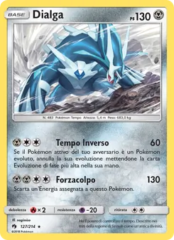 Carta Dialga dell'espansione Tuoni Perduti, numero 127/214