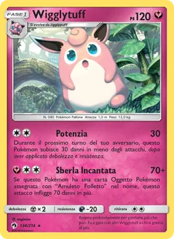 Carta Wigglytuff dell'espansione Tuoni Perduti, numero 134/214