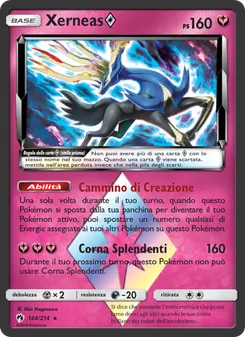 Carta Xerneas ◇ dell'espansione Tuoni Perduti, numero 144/214