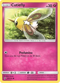 Carta Cutiefly dell'espansione Tuoni Perduti, numero 145/214