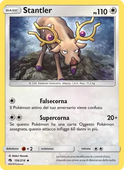 Carta Stantler dell'espansione Tuoni Perduti, numero 156/214