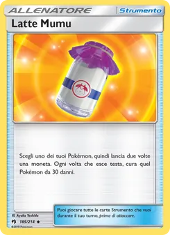 Carta Latte Mumu dell'espansione Tuoni Perduti, numero 185/214