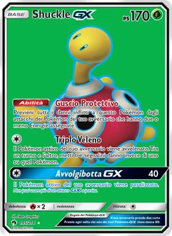 Carta Shuckle GX dell'espansione Tuoni Perduti, numero 195/214