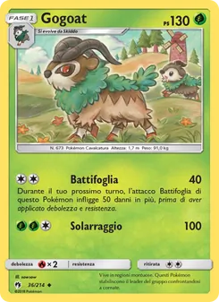 Carta Gogoat dell'espansione Tuoni Perduti, numero 36/214