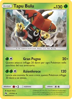 Carta Tapu Bulu dell'espansione Tuoni Perduti, numero 37/214