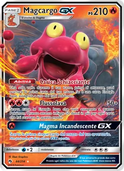 Carta Magcargo GX dell'espansione Tuoni Perduti, numero 44/214
