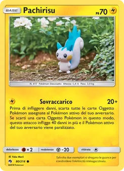 Carta Pachirisu dell'espansione Tuoni Perduti, numero 80/214
