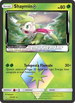 Carta Shaymin ◇ dell'espansione Gioco di Squadra, numero 10/181