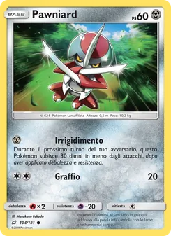 Carta Pawniard dell'espansione Gioco di Squadra, numero 104/181