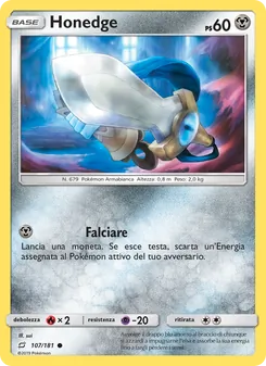Carta Honedge dell'espansione Gioco di Squadra, numero 107/181