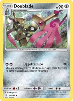Carta Doublade dell'espansione Gioco di Squadra, numero 108/181