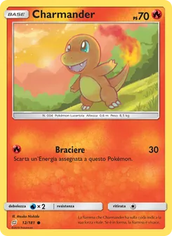 Carta Charmander dell'espansione Gioco di Squadra, numero 12/181
