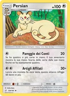 Carta Persian dell'espansione Gioco di Squadra, numero 126/181