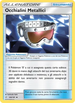 Carta Occhialini Metallici dell'espansione Gioco di Squadra, numero 148/181