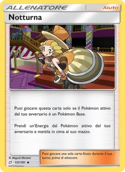 Carta Notturna dell'espansione Gioco di Squadra, numero 151/181