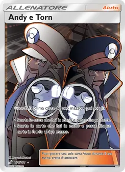 Carta Andy e Torn dell'espansione Gioco di Squadra, numero 176/181