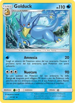 Carta Golduck dell'espansione Gioco di Squadra, numero 27/181