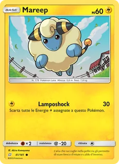 Carta Mareep dell'espansione Gioco di Squadra, numero 41/181
