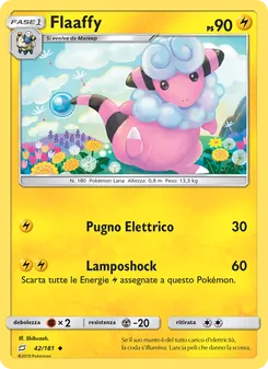 Carta Flaaffy dell'espansione Gioco di Squadra, numero 42/181