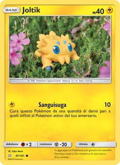 Carta Joltik dell'espansione Gioco di Squadra, numero 47/181