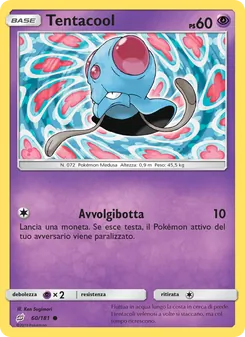 Carta Tentacool dell'espansione Gioco di Squadra, numero 60/181