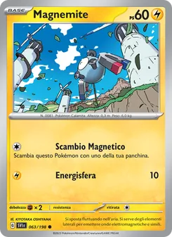 Carta Magnemite dell'espansione Scarlatto e Violetto, numero 063/198