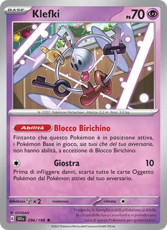 Carta Klefki dell'espansione Scarlatto e Violetto, numero 096/198