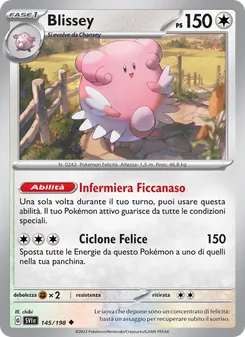 Carta Blissey dell'espansione Scarlatto e Violetto, numero 145/198