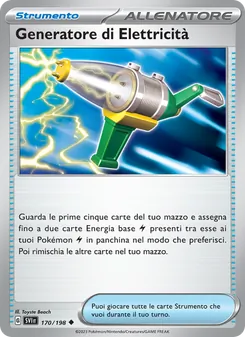Carta Generatore di Elettricità dell'espansione Scarlatto e Violetto, numero 170/198