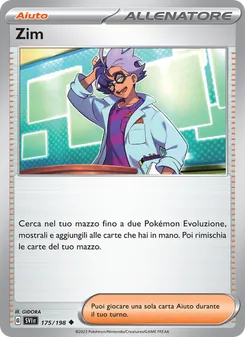 Carta Zim dell'espansione Scarlatto e Violetto, numero 175/198