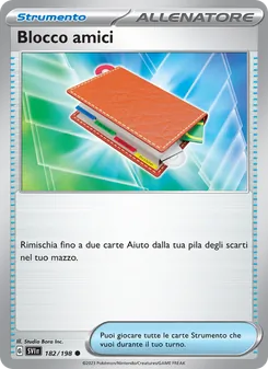 Carta Blocco amici dell'espansione Scarlatto e Violetto, numero 182/198