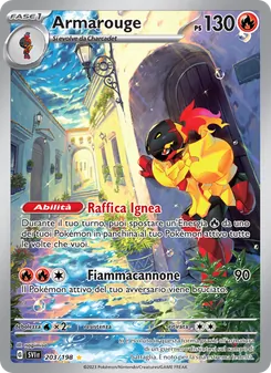 Carta Armarouge dell'espansione Scarlatto e Violetto, numero 203/198