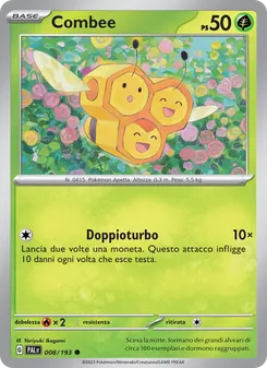 Carta Combee dell'espansione Evoluzioni a Paldea, numero 008/193