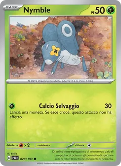 Carta Nymble dell'espansione Evoluzioni a Paldea, numero 020/193