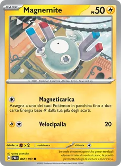 Carta Magnemite dell'espansione Evoluzioni a Paldea, numero 065/193