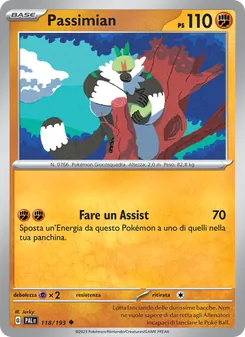 Carta Passimian dell'espansione Evoluzioni a Paldea, numero 118/193
