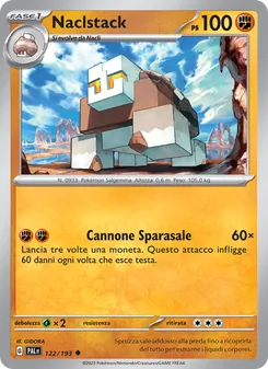 Carta Naclstack dell'espansione Evoluzioni a Paldea, numero 122/193