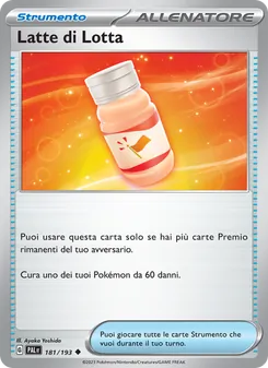 Carta Latte di Lotta dell'espansione Evoluzioni a Paldea, numero 181/193